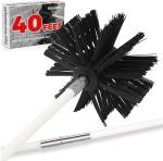 Nylon 1.3KG Chimney Cleaning Brush 40 Feet Flexible Dryer Vent Cleaning Brush