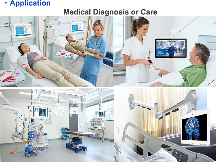 13.3 Inch 1080P Medical Smart PC Healthy Care Industrial All In One Android 8.1