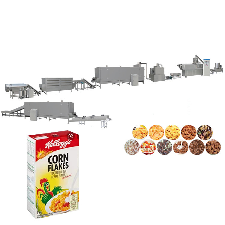 Snack extruder Food puffing machine corn flake production line artificial rice extruder