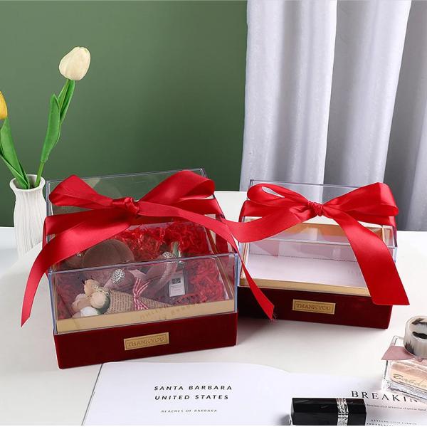 Paper Gift Packing Box for Candle Custom Logo Luxury Transparent Acrylic Storage Box