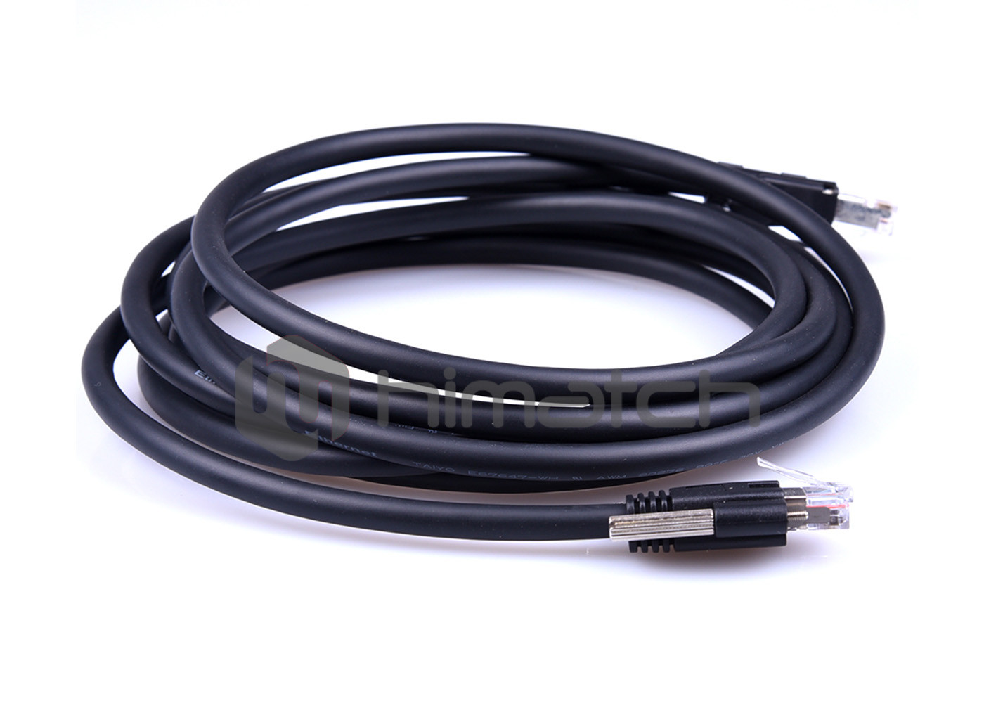 High flex Shielded Cat5e Cable , RJ45 Ethernet Cable with Screw Lock For Dynamic Chain