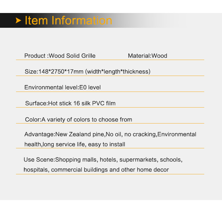 Environmental Protection Wall Panel Wood Grille Groove Solid Wood Wall Panel