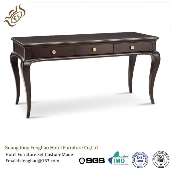 Shabby Chic French Country Style Black Console Table With Drawers Vintage