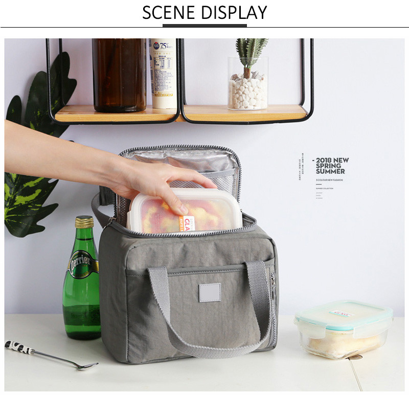 Wholesale Portable Stylish Reusable Waterproof Insulated Lunch Bag