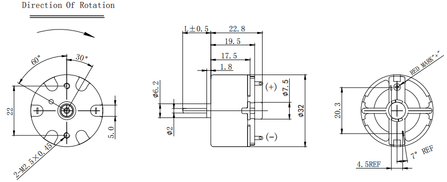 RF-500 12V DC Electric Motor High Rpm DC Motor For Rotating Firelight