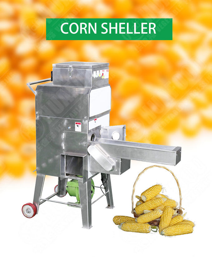 SS304 Automatic Food Processing Machines Corn Skin Peeler And Thresher Machine