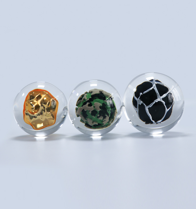 China source manufacturer of epoxy resin ball custom ball crafts inside clear resin ball supplier