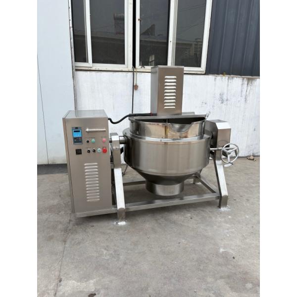 Electromagnetic Heating Industrial Cooking Kettle Jacketed Kettle With Agitator 220V/380V