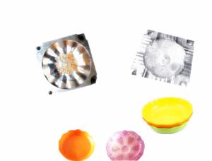 China Fruit Dish Twin Shot Injection Moulding , Vegatable Plate Two Color Injection Molding wholesale