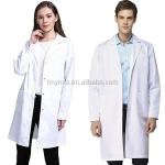 100% Cotton Unisex OEM Hospital Medical Lab Coat Custom Sizes