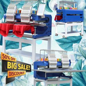China China famous HOLiAUMA 2 head embroidery machine 10 years service guaranteed cap t-shirt flat 3d logo embroidery machine wholesale