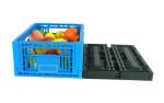 EURO Agricultural Attached Lid Collapsible Plastic Baskets & Folding Vented