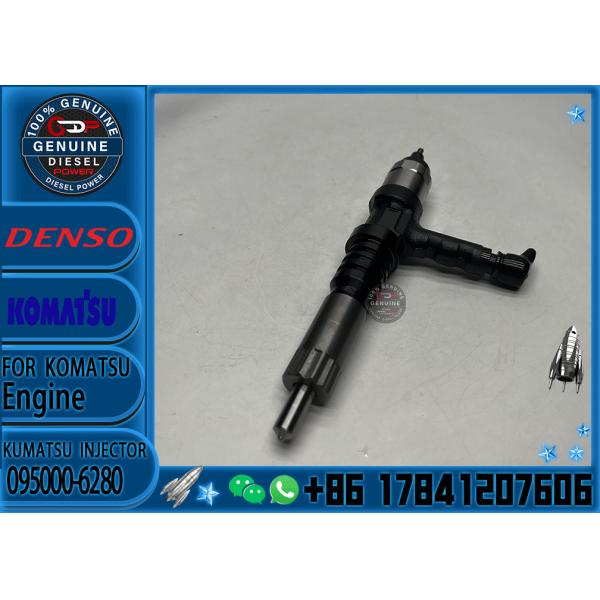 Common Rail Diesel Fuel Injector 095000-6280 0950006280 Diesel Injector 6219-11-3100 For KOMATSU 6219113100