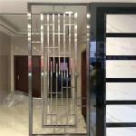 Stylish 304 316 Gold Stainless Steel Frame Storage Modern Furniture Screen