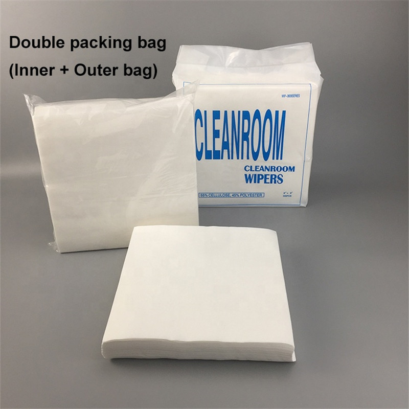 Dust Free Cloth Continuous Polyester Long Fiber Double Sided Braided