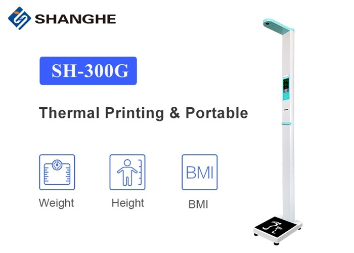 Fully Automated Ultrasonic 200kg Body Weight And Height Scale
