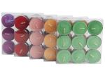12g 24g 4hrs 8 Hours Coloured Tealight Candles Paraffin Wax Mini For Wedding