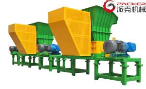 China Biological Double Shaft Shredder Hydraulic Feeding Equipment 1720 X 1103 X 610mm wholesale