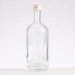 Customized Logo Unique Craftsmanship 375ml 500ml 750ml Transparent Wine Bottle