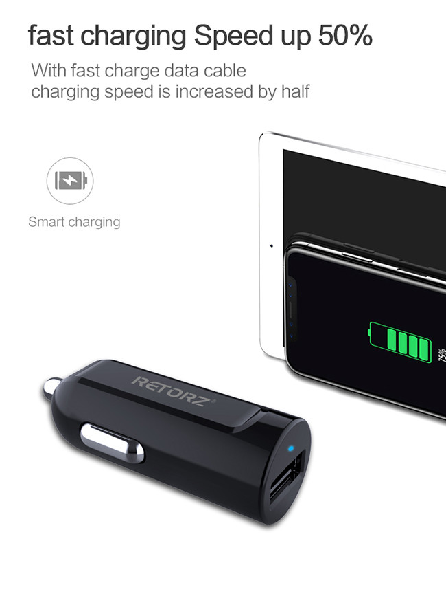 Single Port 3.4A Smart Charging Mobile Phone RT18 USB Car Charger