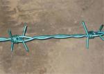 Green Pvc Coated Double Strand Twisted Barbed Wire Farm Use