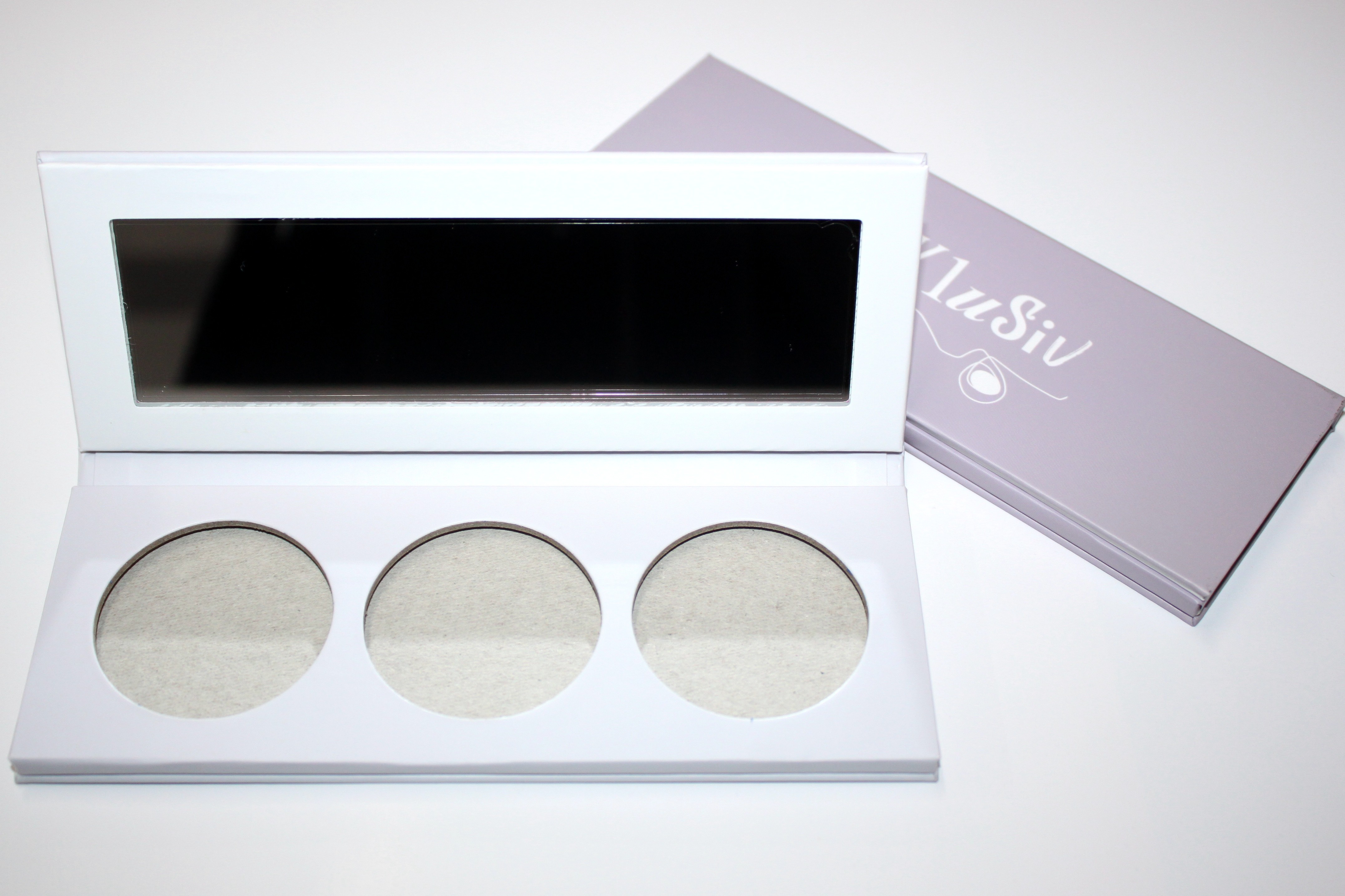 3 Pans Empty Blush Palette Diam 36MM Cmyk Colour Palette