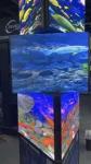 Shop Sign Full Color LED Screen Display Advertising Cube Screen Outdoor Rotate