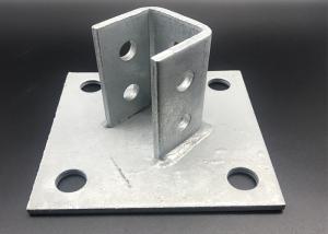 China Powder Coated 12 Holes Strut Post Base Brackets wholesale