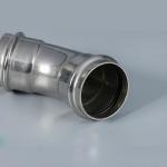ISO9001 SS Steel Pipe Fittings , 90 Degree Stainless Steel Bends