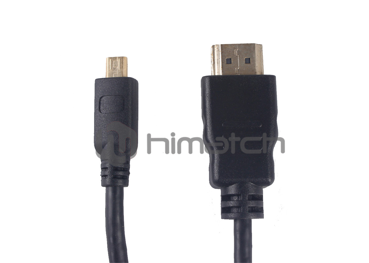 Slim Micro HDMI Cable A Plug To D Plug Gold 2m For Camera Portable Devices