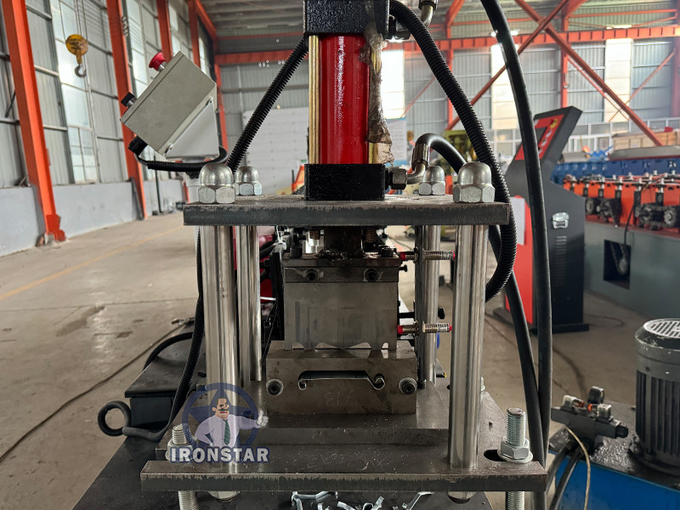 Perforated rolling shutter door roll forming line in Venezuela