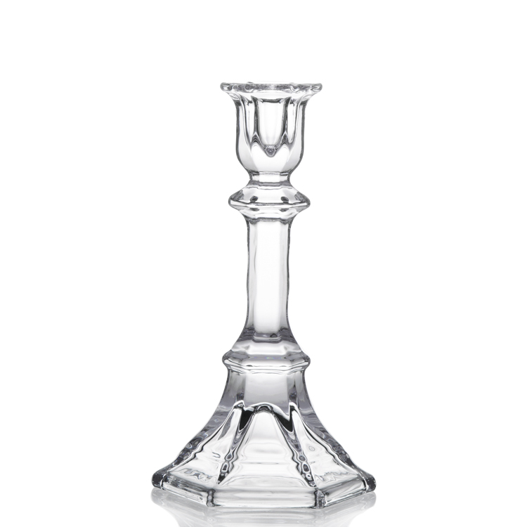 Clear Classic Crystal Glass Candelabra Candlestick Holder