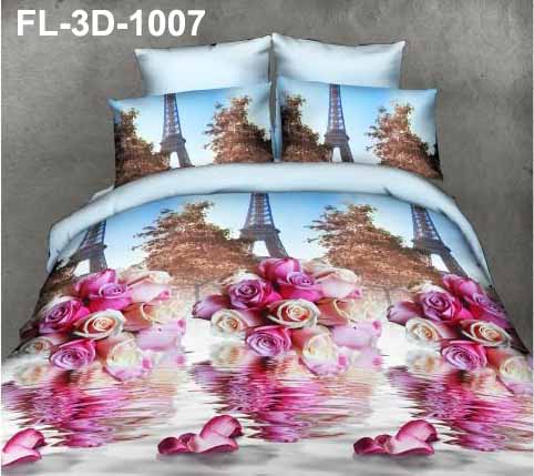 3D Disperse Printed Bedsheet Polyester Sheet Set