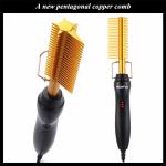 Household Hot Hair Straightener Ceramic Electric Hair Straightening Comb Curling