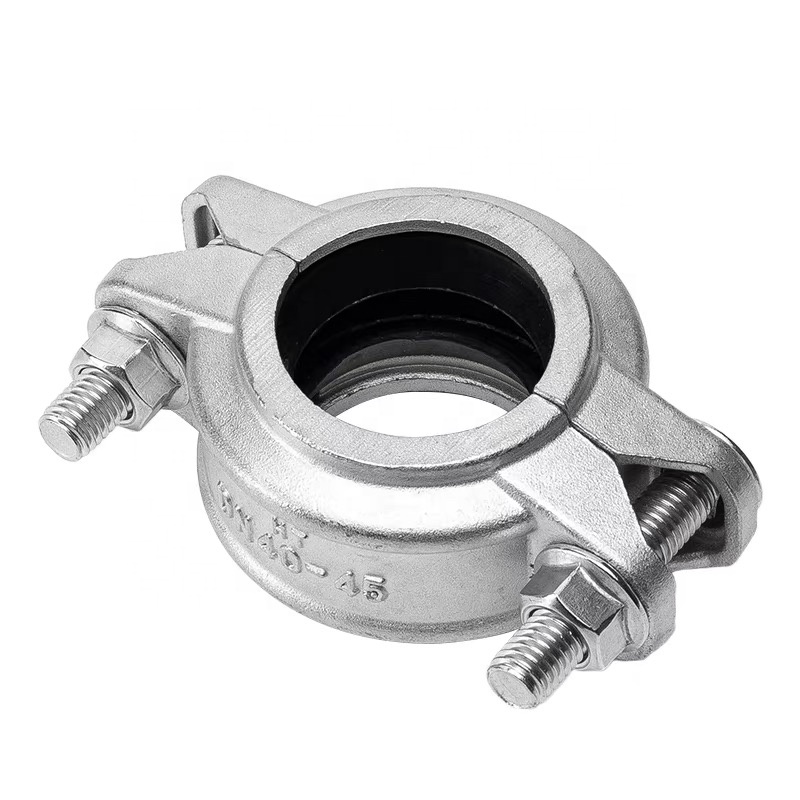 Forged Stainless Steel 304 316 316L High Pressure Grooved Tube Joint Clamp 1"-4" DN25-DN100