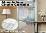 Durable Aluminum Insect Door Fly Screen Chain Curtain For House Decoration