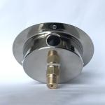 75mm 1 MPa Gas Pressure Manometer with Flange Glycerin Liquid Filled Pressure