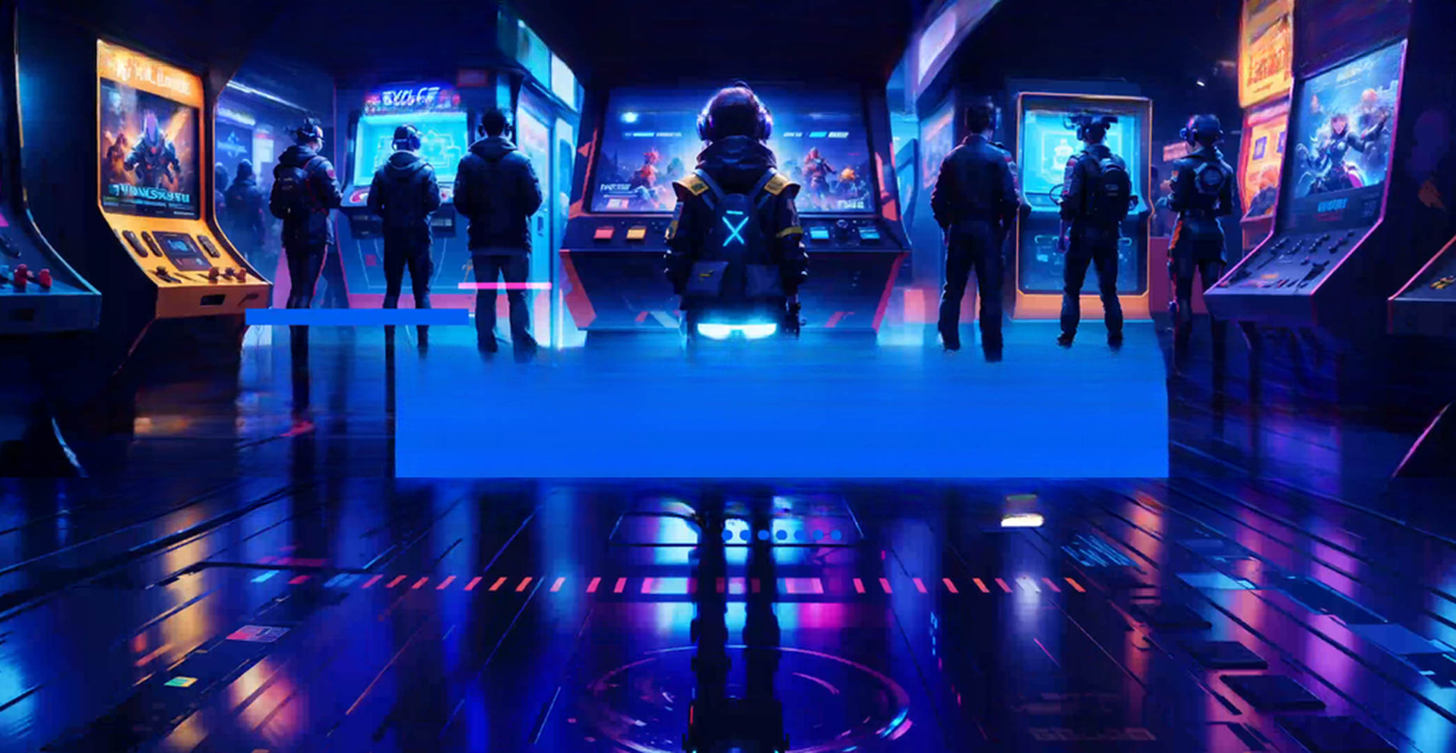 4 Players Space Walk CS 9D VR Shooting Game Machine Customized