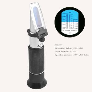 China Medical ATC Portable Refractometer With Soft Silicone Handle , 170*15*12mm wholesale