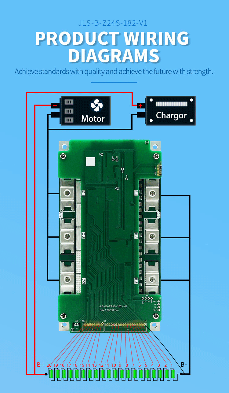 Battery Management Module 8s 24v 100A 150A 12S 13S 14S 15S 16S 24S For Lifepo4 Battery