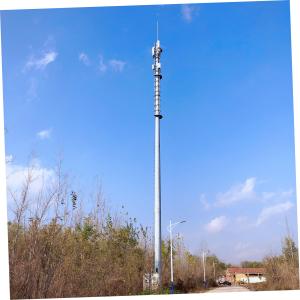 China 80m Monopole Telecommunications Tower For Broadcasting wholesale