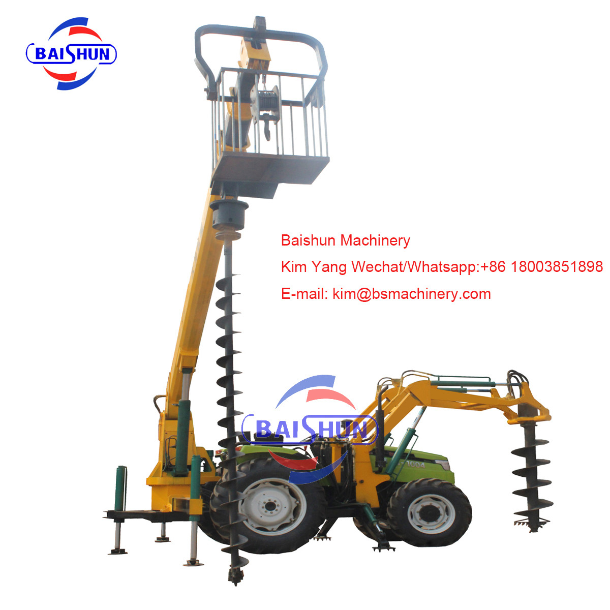 Multi Functional Telegraph Pole Erection Machine For Sub Contractor 100-2000MM