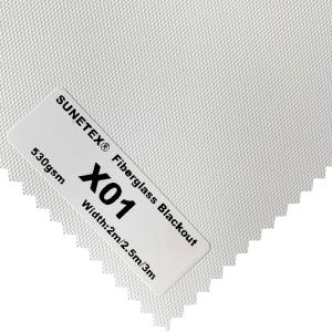 China 530GSM Horizontal Waterproof Fiberglass Sunscreen Fabric ISO9001 wholesale