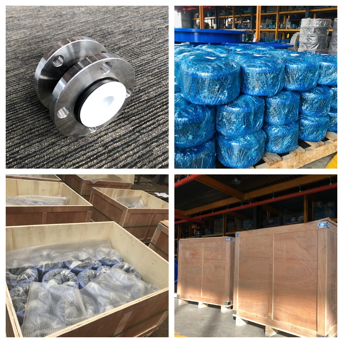 Epdm Bellows Expansion Joint High Temperature Flexible Flange Connection NR Rubber
