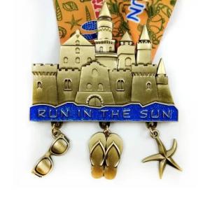 China Personalized 3D Sports Events Gold Medal with Logo Embossed wholesale