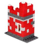 WW2 military war house model city construction ruins bricks building blocks