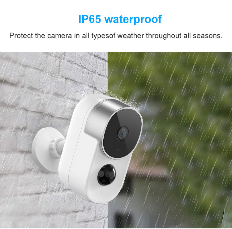 Waterproof IP65 Tuya IP Home Surveillance Camera 1080P 2MP HD P2P