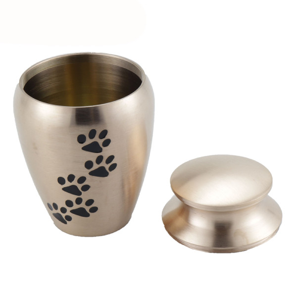 Weight 235g Pet Urns Size 70 * 45 * 70mm Stainless Steel Material For Dogs And Cats