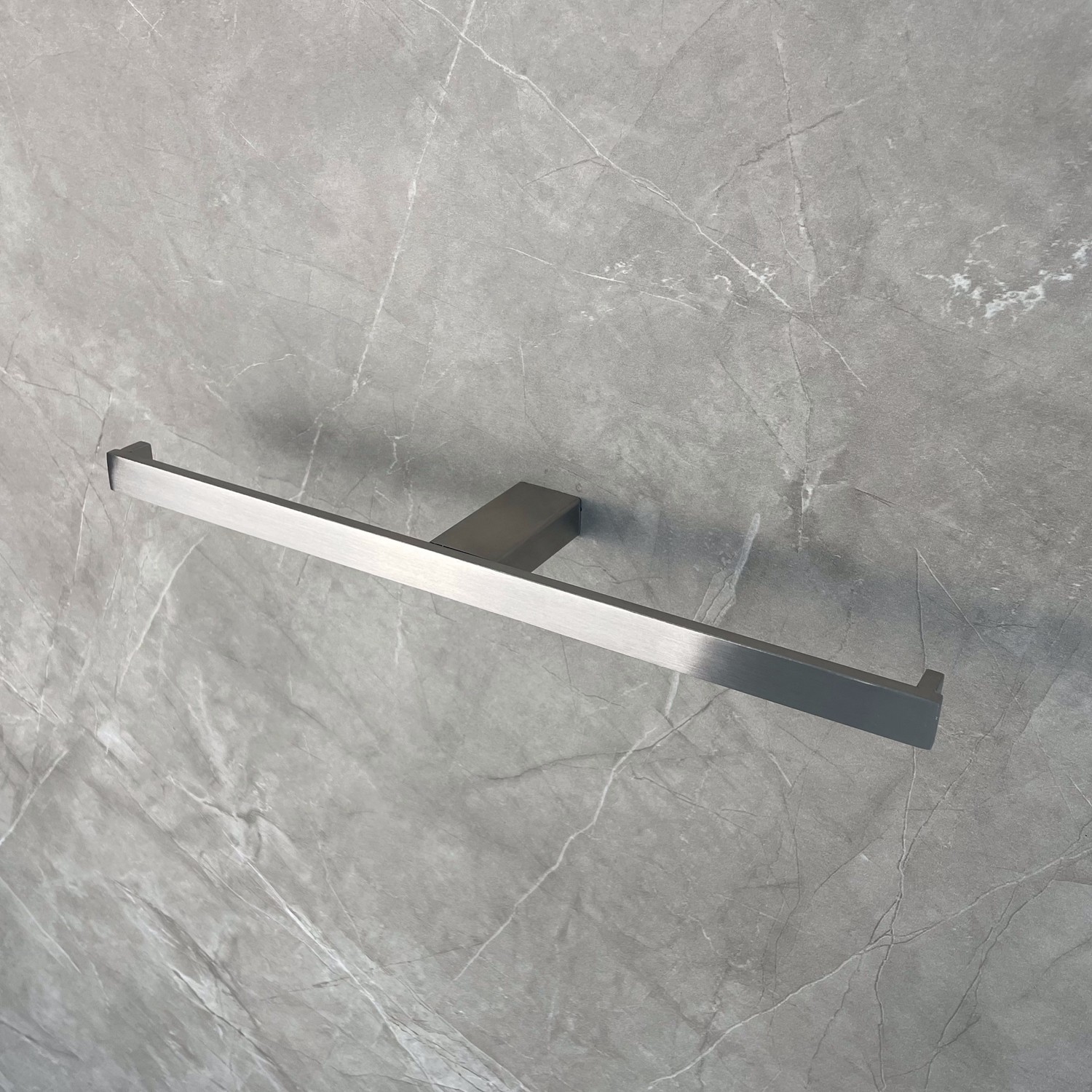 Heavy Duty SS Double Post Toilet Paper Holder Silver Color