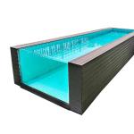 2500KGS Net Weight Clear Swim Spa Pool for Outdoor Aquatic Training and